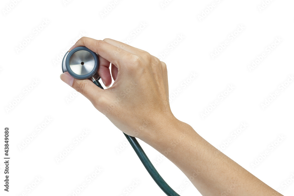 Fototapeta premium stethoscope and hand