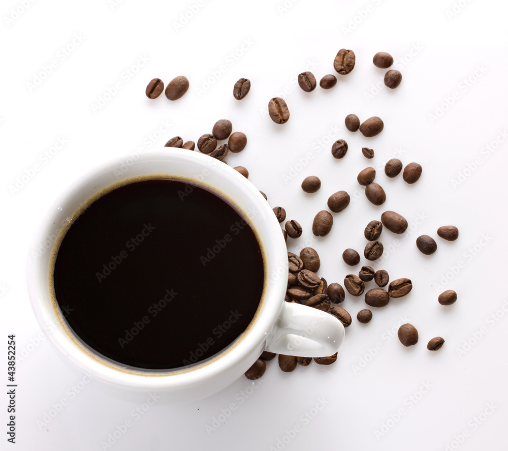 top view of a coffee cup top view of a coffee cup