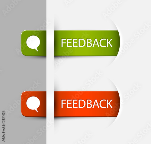 Feedback Labels / Stickers on the edge of the (web) page