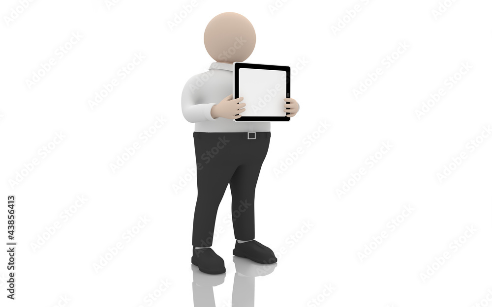 Office scenes (The clerk holding a tablet PC) Office scenes (The clerk holding a tablet PC)