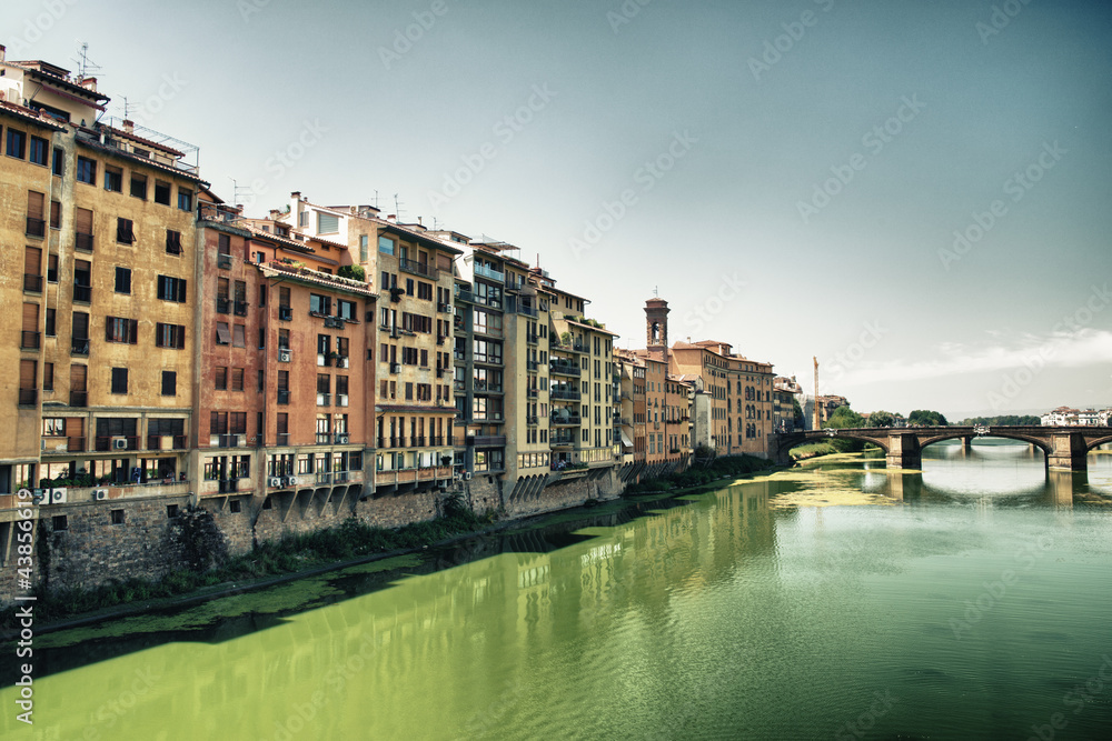 Ponte Vecchio over Arno River - Old Bridge in Florence