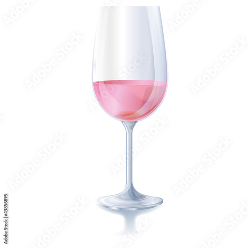 Roséweinglas
