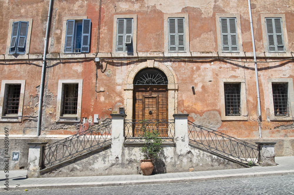 Historical palace. Tarquinia. Lazio. Italy.