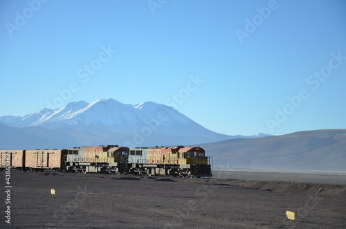 train in the altiplano