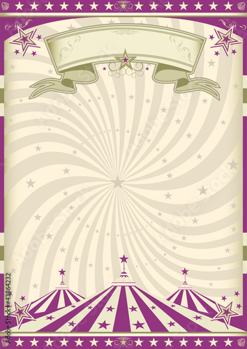 Vintage purple circus