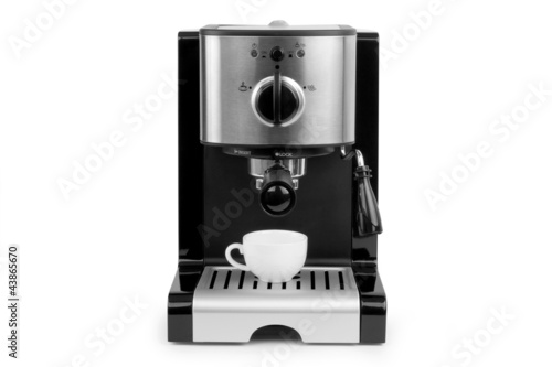 coffee maker and cup