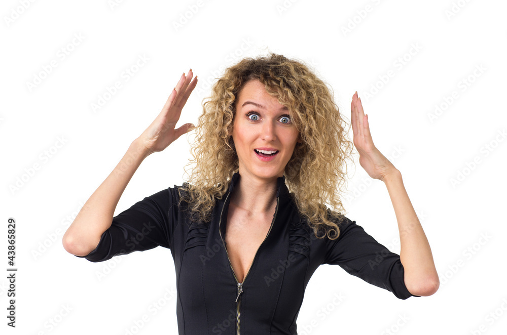 Business woman surprised Business woman surprised