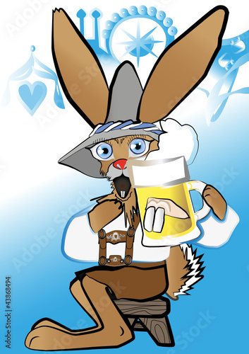 Hase am Oktoberfest