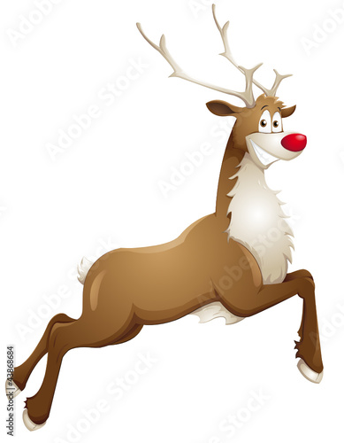 grinning reindeer