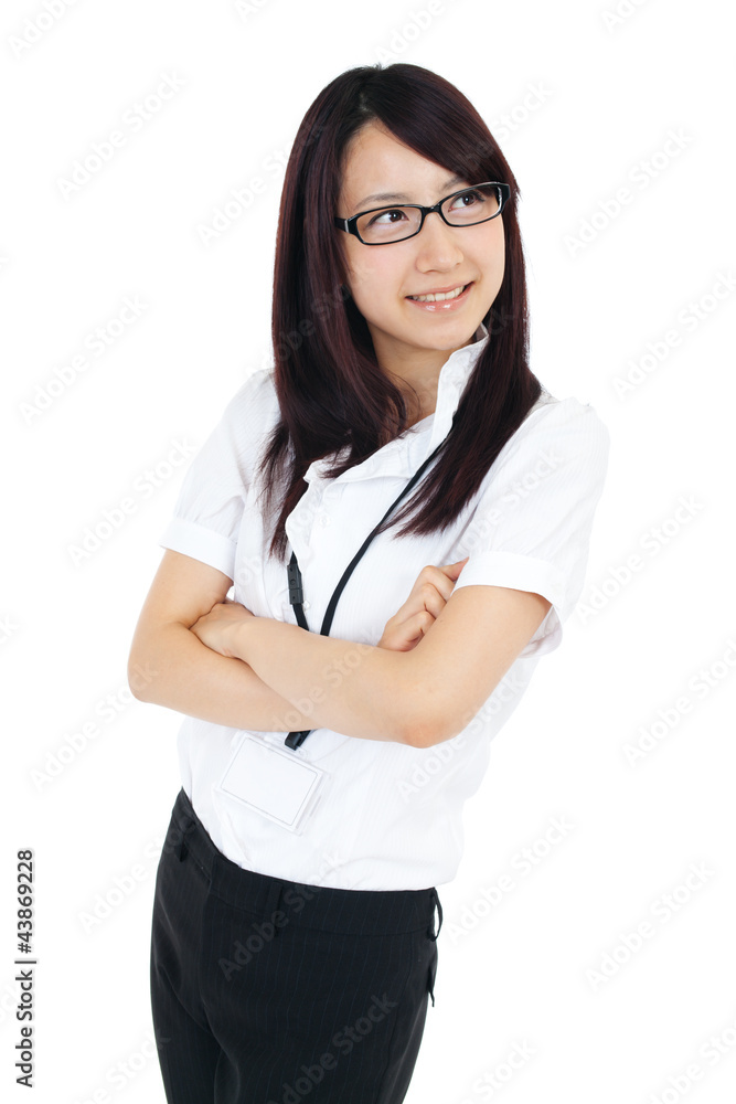 Beautiful young business woman