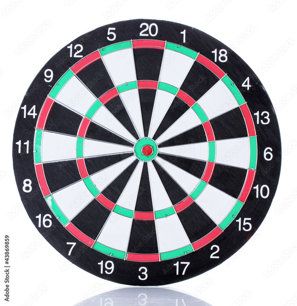 dart board isolated on white dart board isolated on white