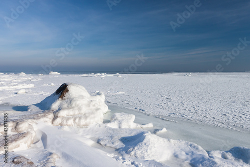 Frozen baltic sea