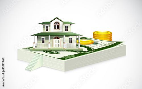 House on Dollar Note