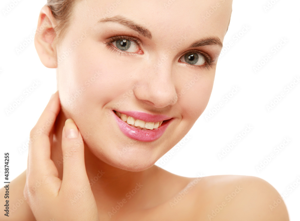 Obraz premium Portrait of the young beautiful girl