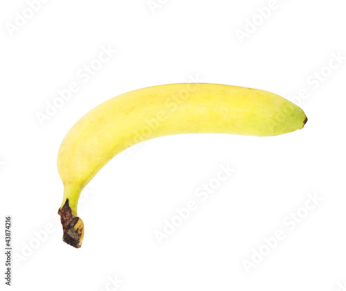 Ripe banana isolated on white background