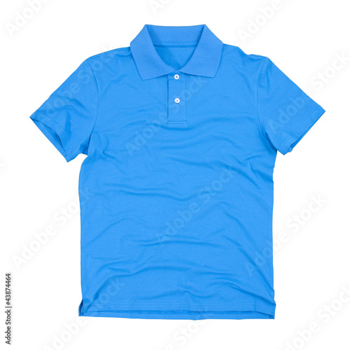 Polo shirt isolated on white. Clipping paths included.