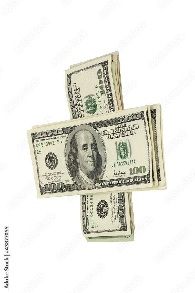 stack of money isolated on white stack of money isolated on white