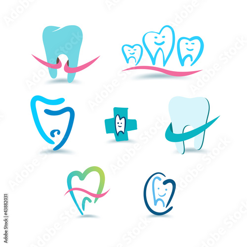 Dental icons. Stomatology.