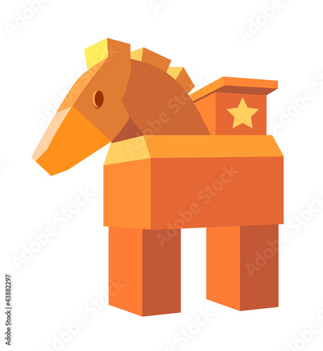 icon wood horse