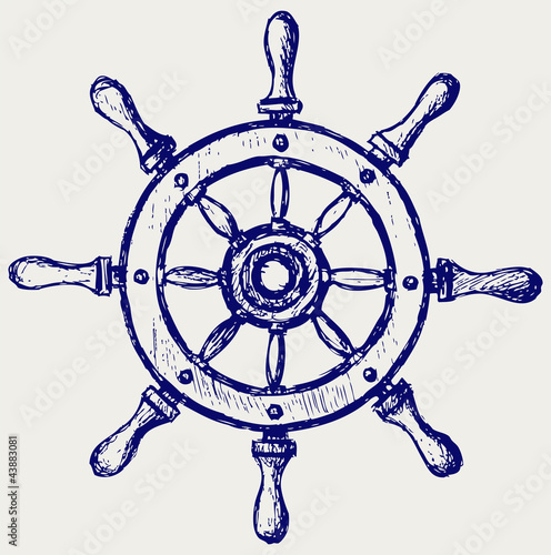 Wheel marine wooden