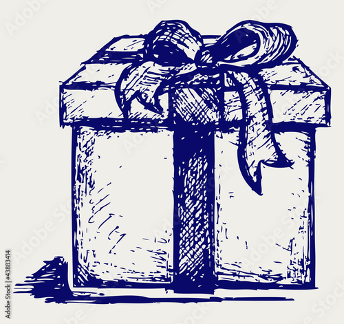 Gift box over