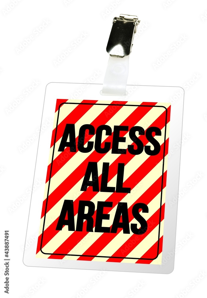 ACCESS ALL AREAS - Ausweis Stock-Illustration | Adobe Stock