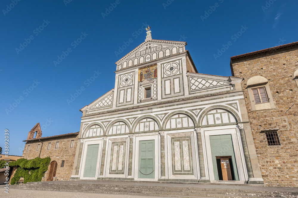Obraz premium San Miniato al Monte basilica in Florence, Italy.