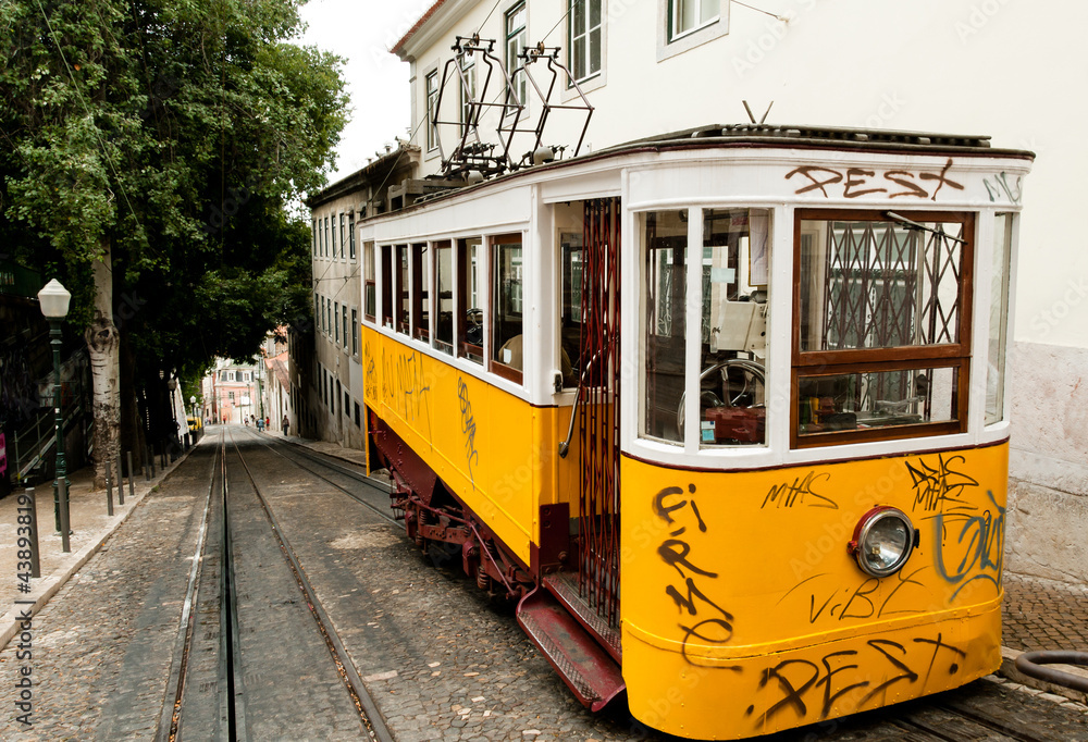 Naklejka premium Cable tram