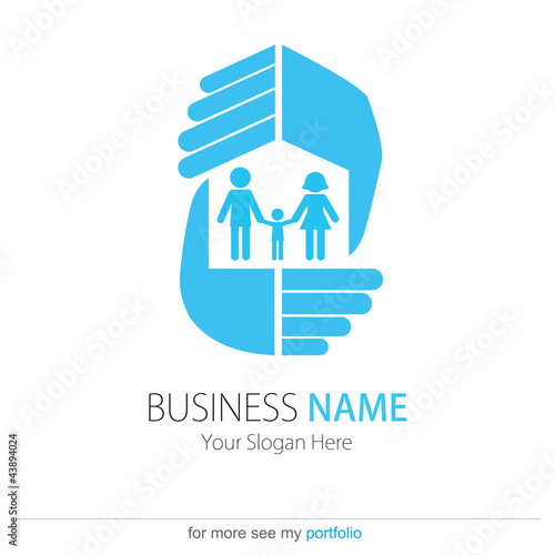Company (Business) Logo Design, Vector, Peoples,Family,Hands