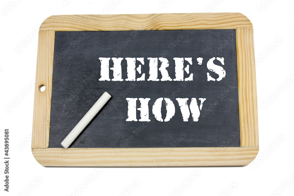 Obraz premium ardoise here's how