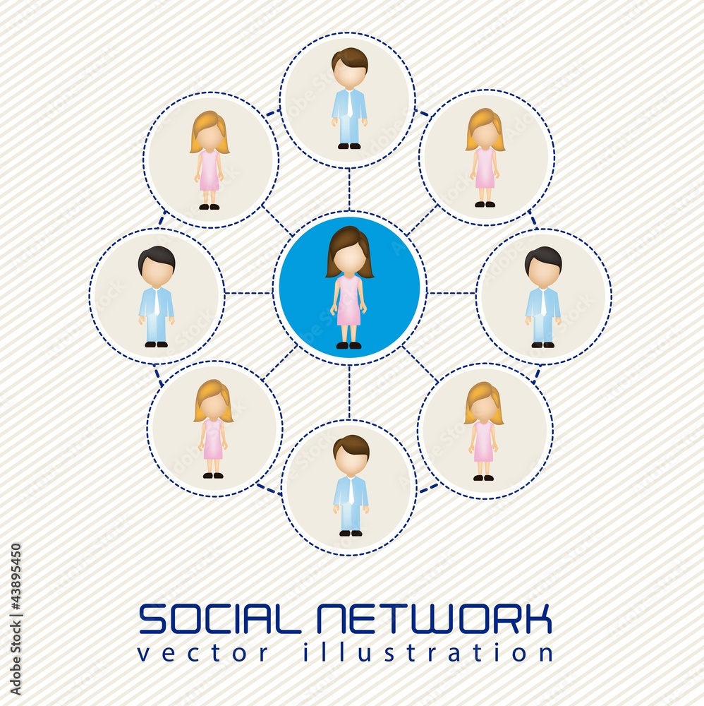 illustration of social networks illustration of social networks