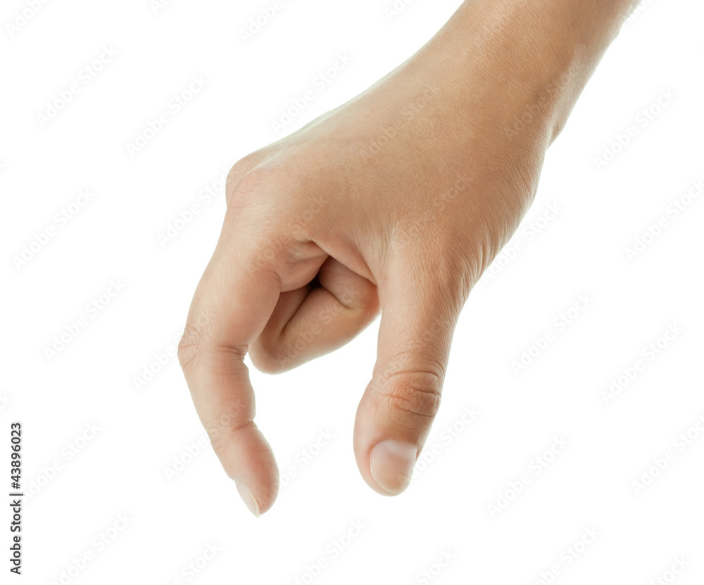 Hand takes object Hand takes object