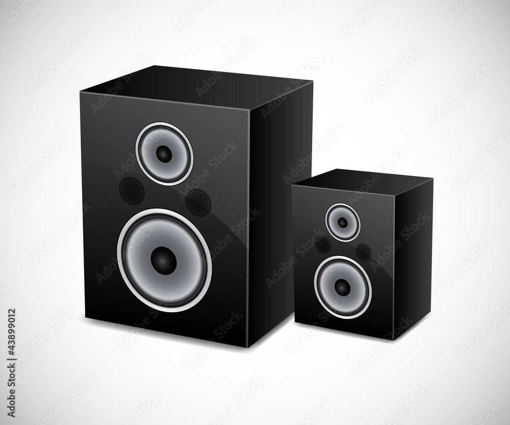 Obraz premium Two loudspeakers
