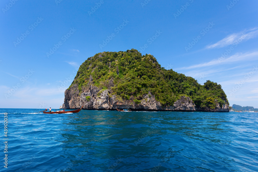 View of Maya Bay, Phi Phi island, Thailand