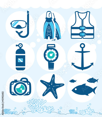 Underwater icons