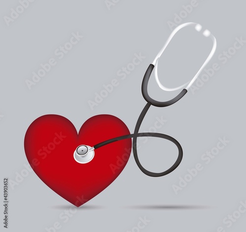 Stethoscope with heart