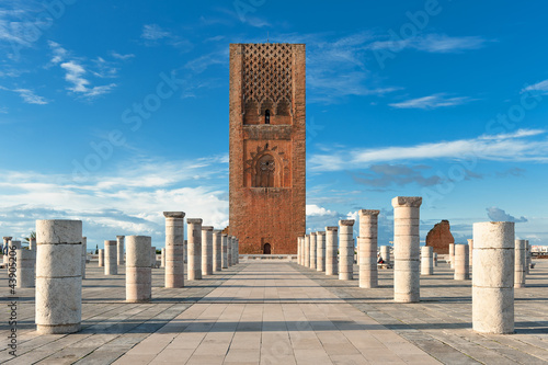 Tour Hassan tower square in Rabat Morocco photo