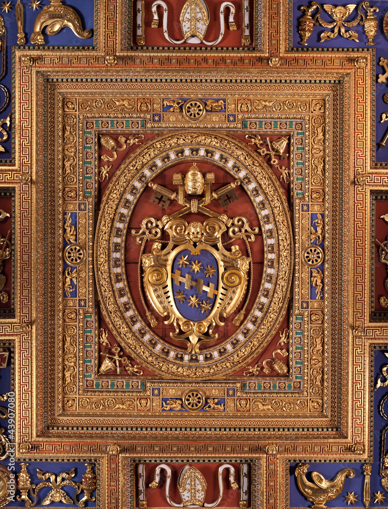 Roof detail of the Saint Jhon's Church in Rome Roof detail of the Saint Jhon's Church in Rome