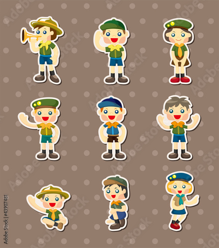 boy/girl scout  stickers
