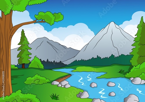 Nature forest background