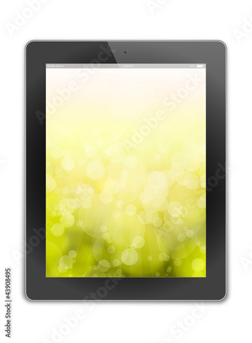 tablet pc  isolated on background white