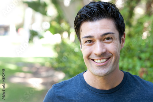 portrait of a handsome young man