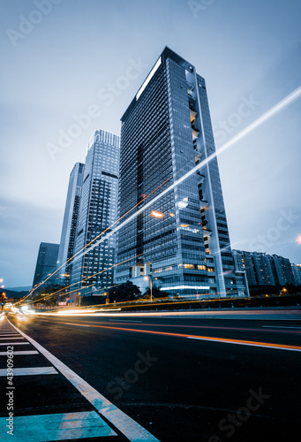 Obraz na płótnie light trails w salonie