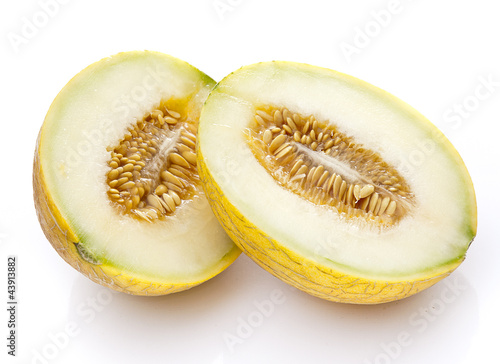 Yellow Melon Halves
