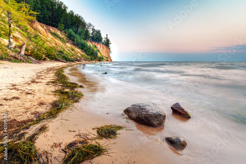 Cliff of Orlowo at Baltic sea, Poland #43915441