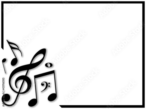 Bild auf Leinwand Moldura com o tema música