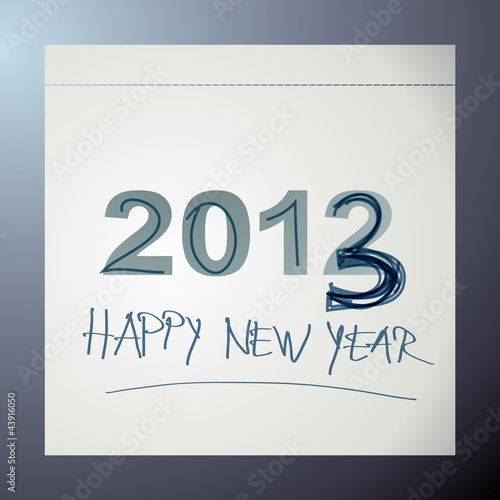 Overwrite calendar / New Year’s card 2013