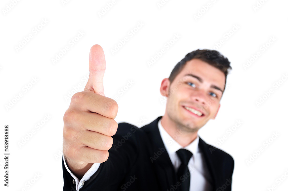 Isolated business man Isolated business man