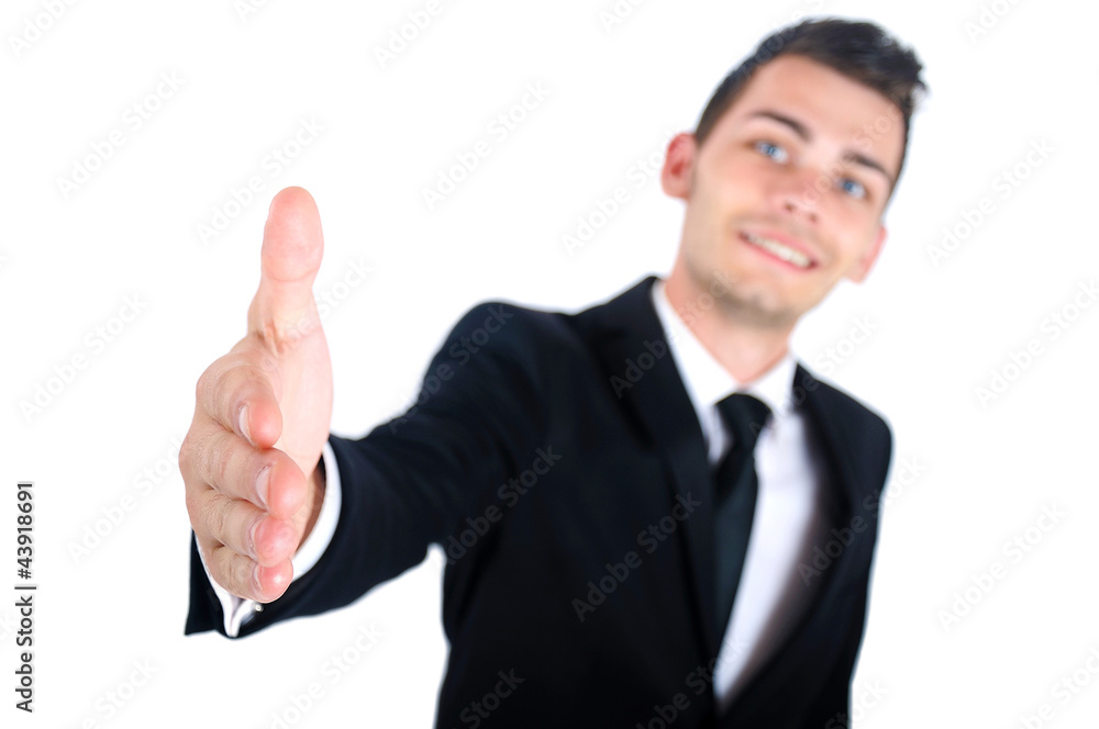 Isolated business man Isolated business man