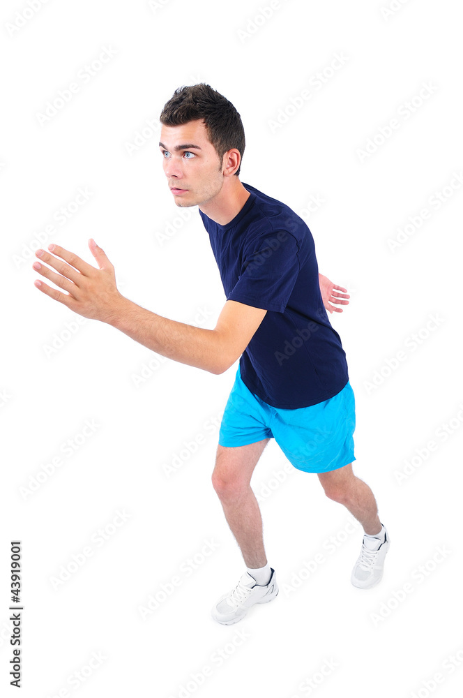 Isolated man in sport wear Isolated man in sport wear